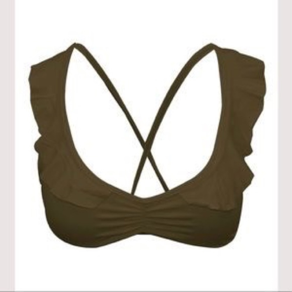 San Lorenzo Ruffle Shoulder Top L